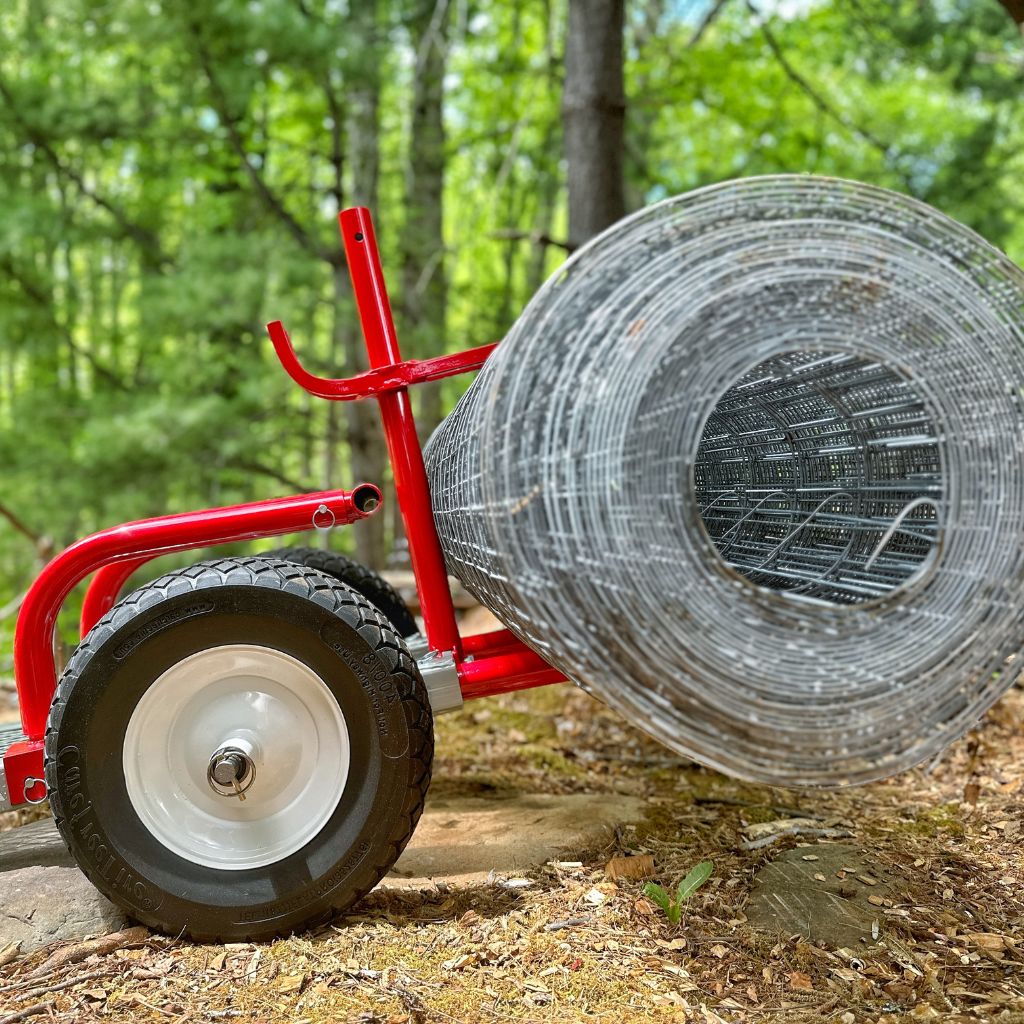 Rhino Tool Systems rock hauler carry bale of fencing wire