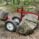 Rhino Tool Systems garden cart Rock Hauler configuration loaded with stone