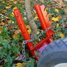 Root puller of Rhino Tool Systems garden cart in action