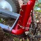 Profile view of Root puller Rhino Tool Systems garden cart