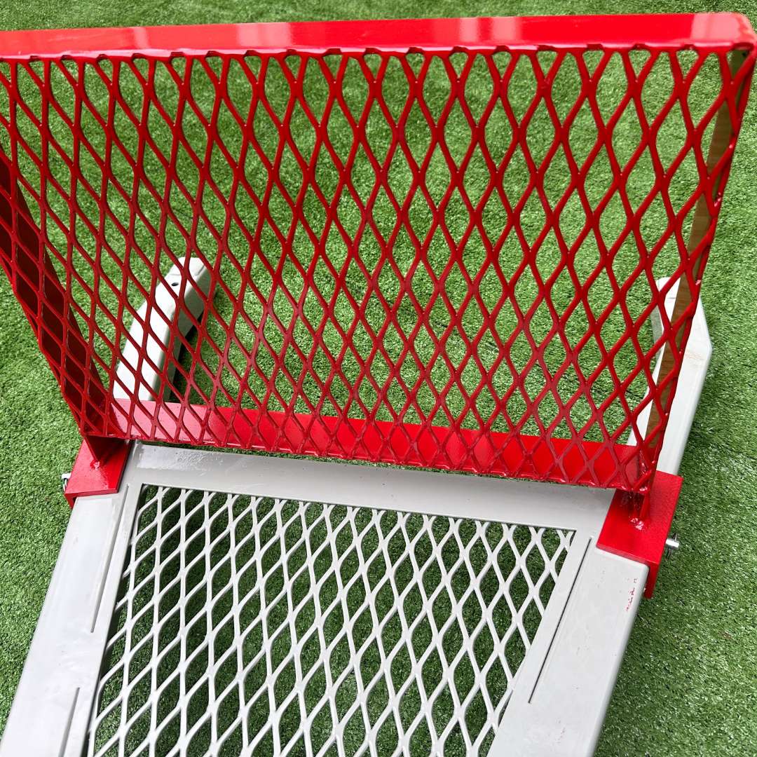 Rock Hauler Back mesh pinned to frame