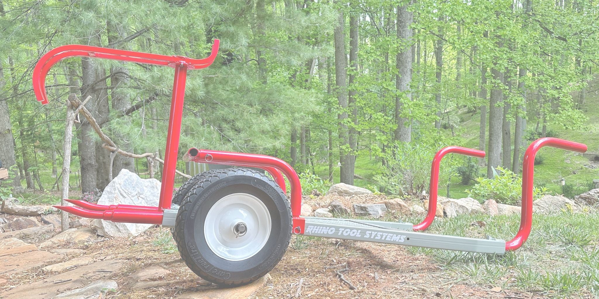 rhino tool systems landscaping cart profile view